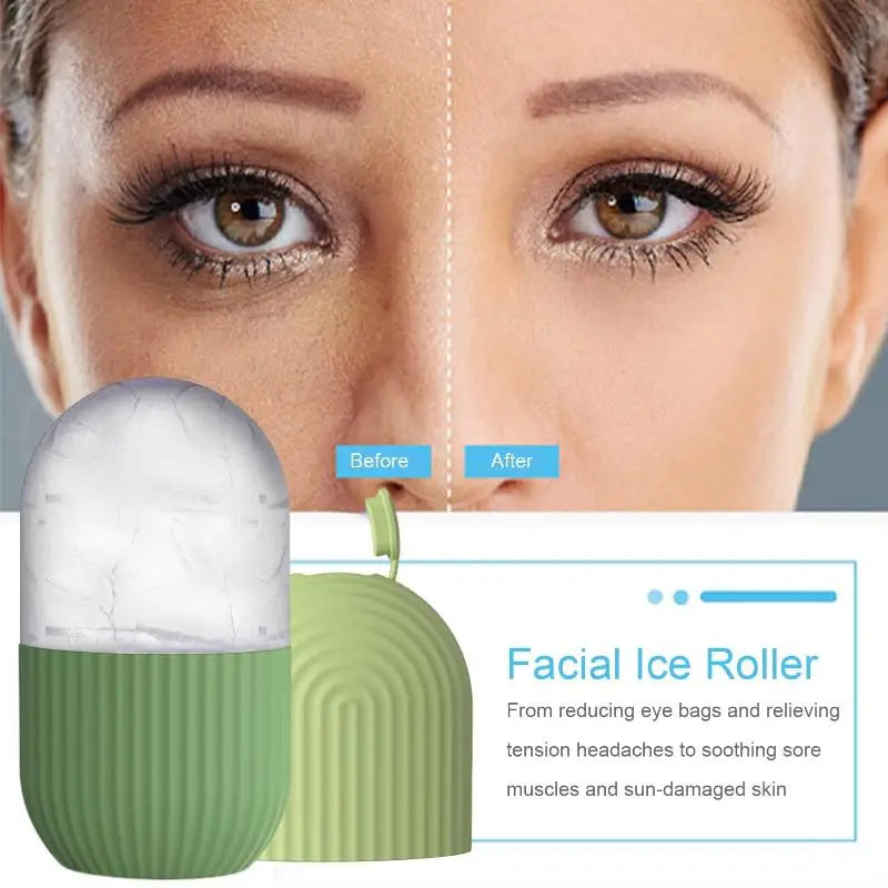 Bare Anatomy Ice Facial Roller – De-Puffing & Pore-Refining Cold Therapy Tool
